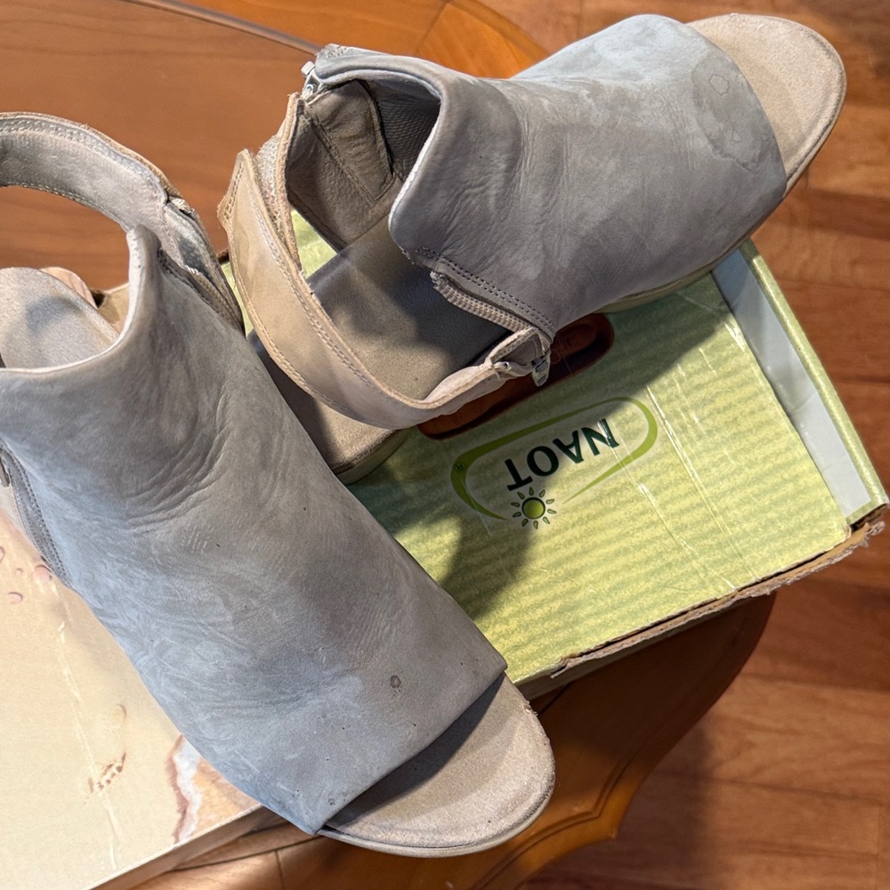 Naot Gray Open-Toe Sandals